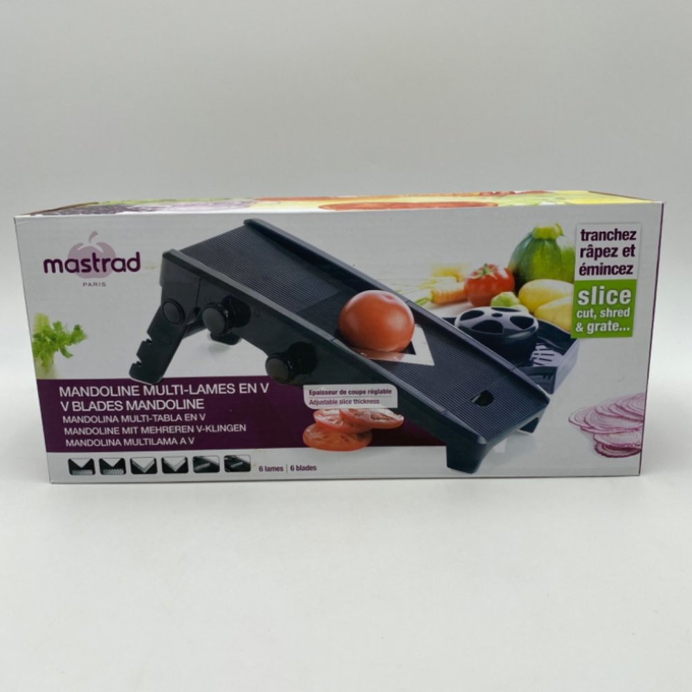 Mastrad Black A20900 V-Blade Mandoline, new in box